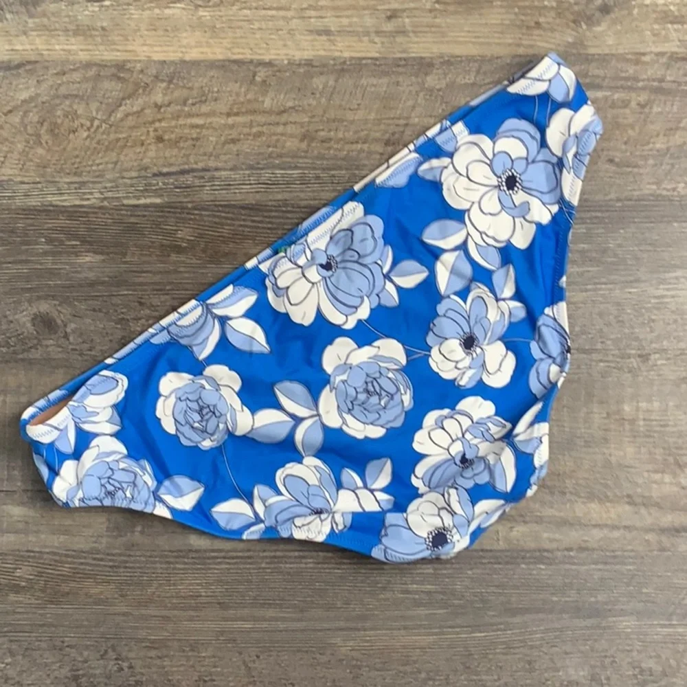 NEW J.Crew Hipster Full-Coverage Bikini Bottom in Blue Peony‎ Size XXL